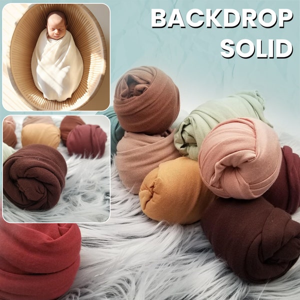 2-YARDS Backdrop Solid Soft Stretch Spandex Wraps,Posing,Swaddling Baby, Photo Props Swaddle,Newborn Layering fabric ,Bean Bag,Posing Fabric