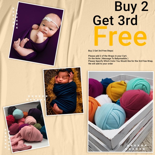 Buy-2-Get-3rd FREE!! Mix&Match Solid Soft Stretch Spandex Wraps,Posing,Swaddling Baby, Photo Props Swaddle,Newborn Layering fabric ,Bean Bag