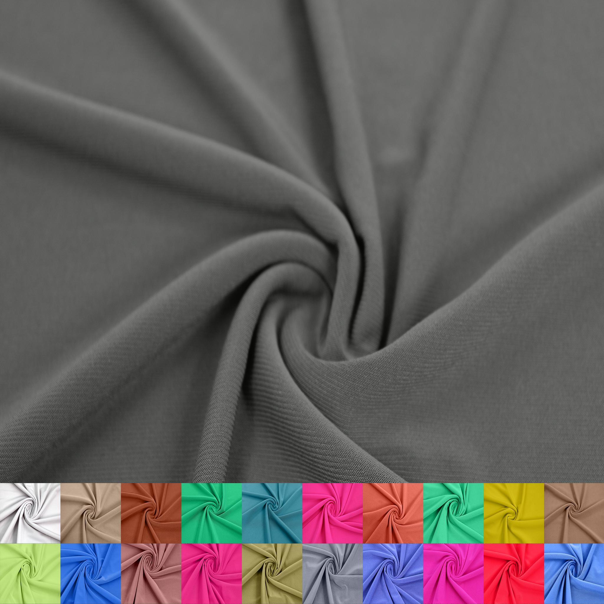60" Wide ITY Jersey Knit Poly Spandex Fabric by the Yard-200GSM Fabric for Apparel, Active and Sports Wear, Drapery, Accessories,DIY Project