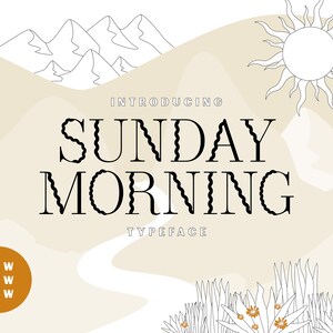 Sunday morning serif typeface