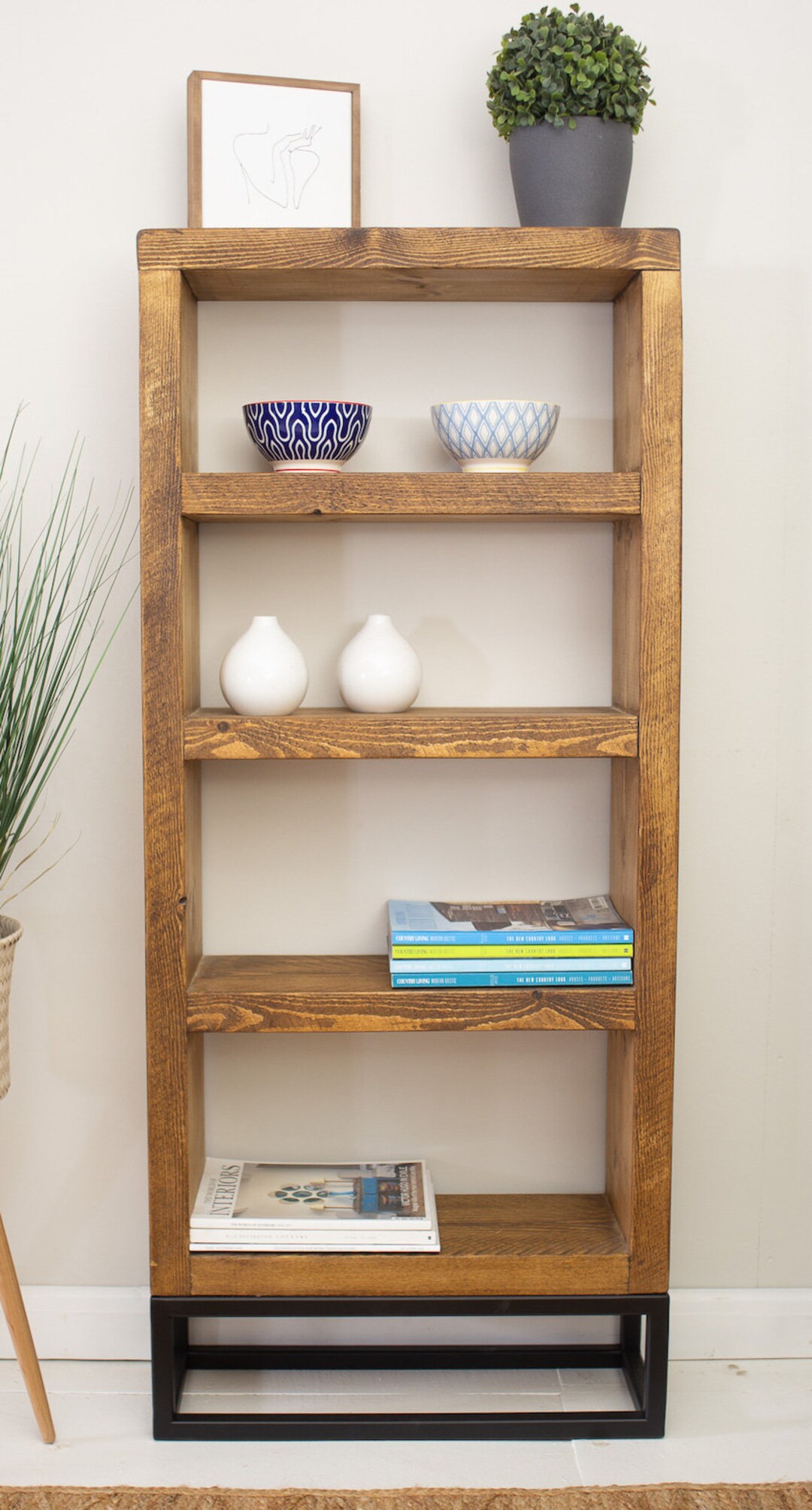 Reclaimed Wood Bookcase / Display Unit, Shelving Unit / Scaffold Board