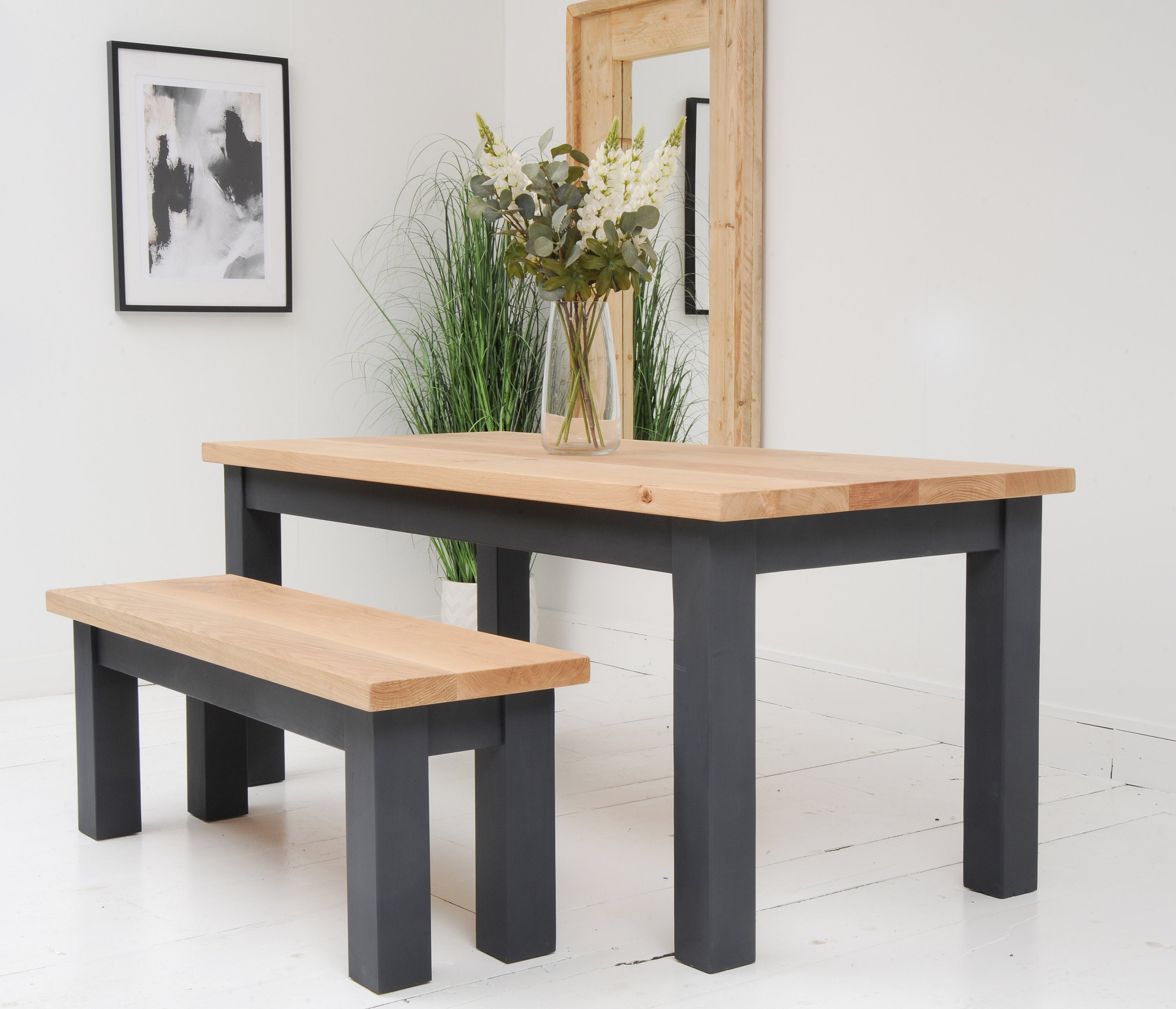 Solid Oak Dining Table Etsy Ireland
