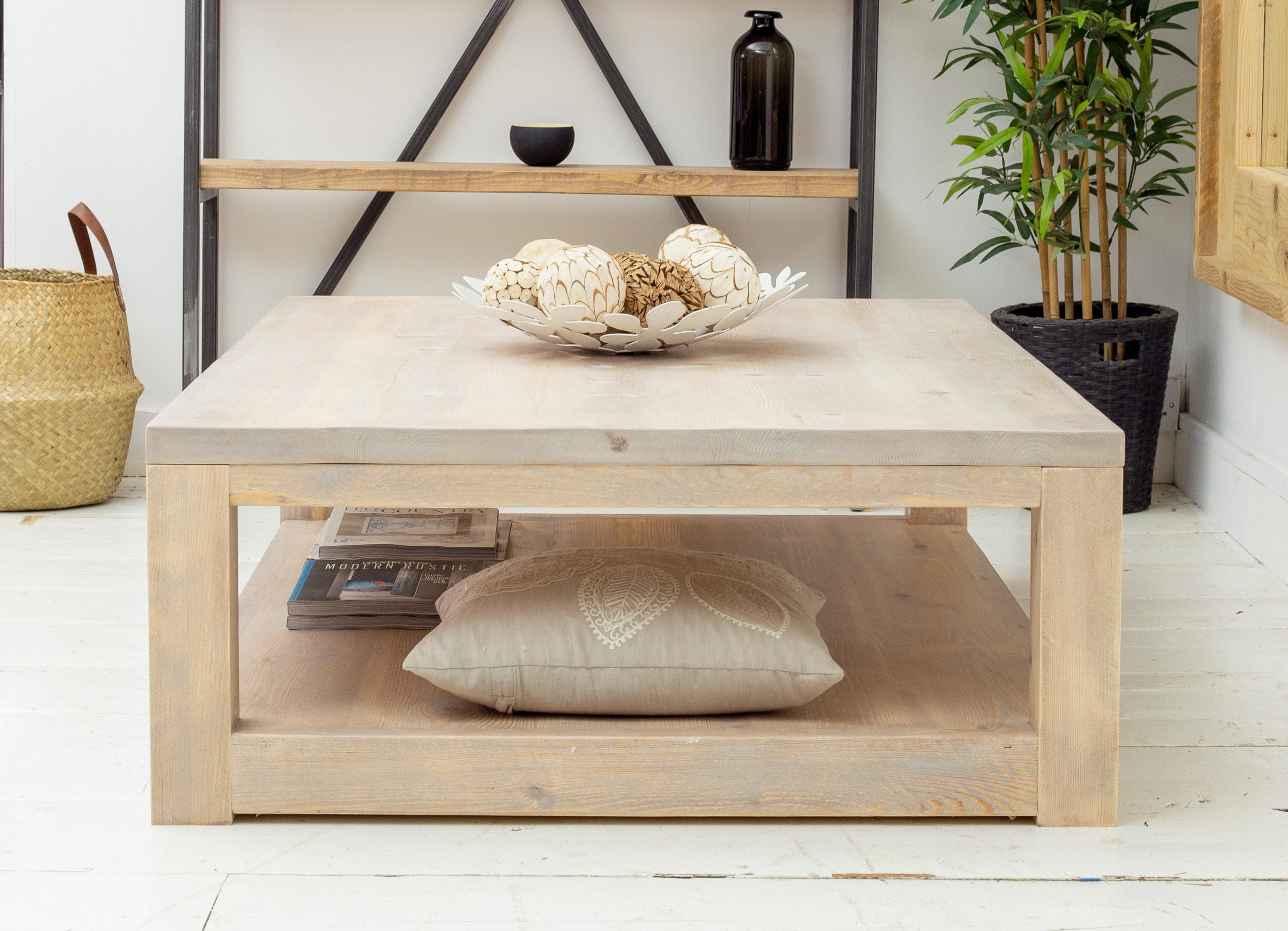 Limed coffee table deals
