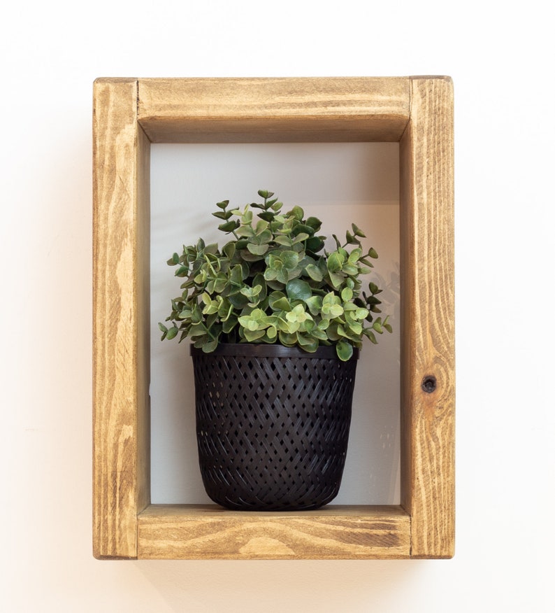 Rustic Wall Cube Wooden Box Wall Storage Display Shelves Etsy UK