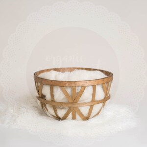 Digital Prop/Composite/Backdrop {Wooden Basket Neutral Fur}