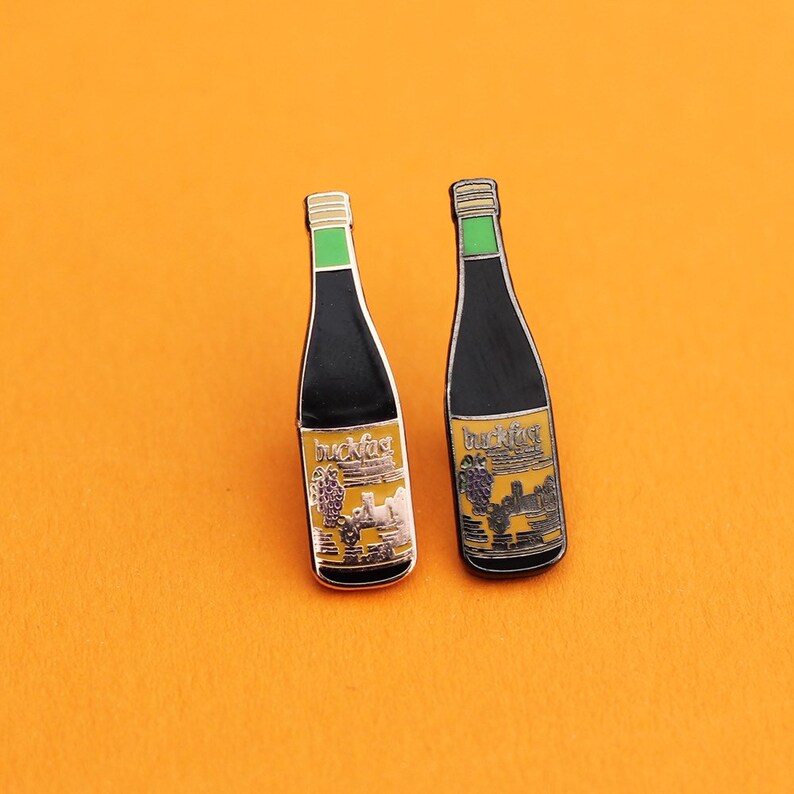 SCOTTISH BADGE PIN  Buckfast Wine Pin  Quirky Lapel Badge  image 4