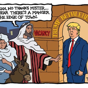 Trump Hotel Weihnachtskarte