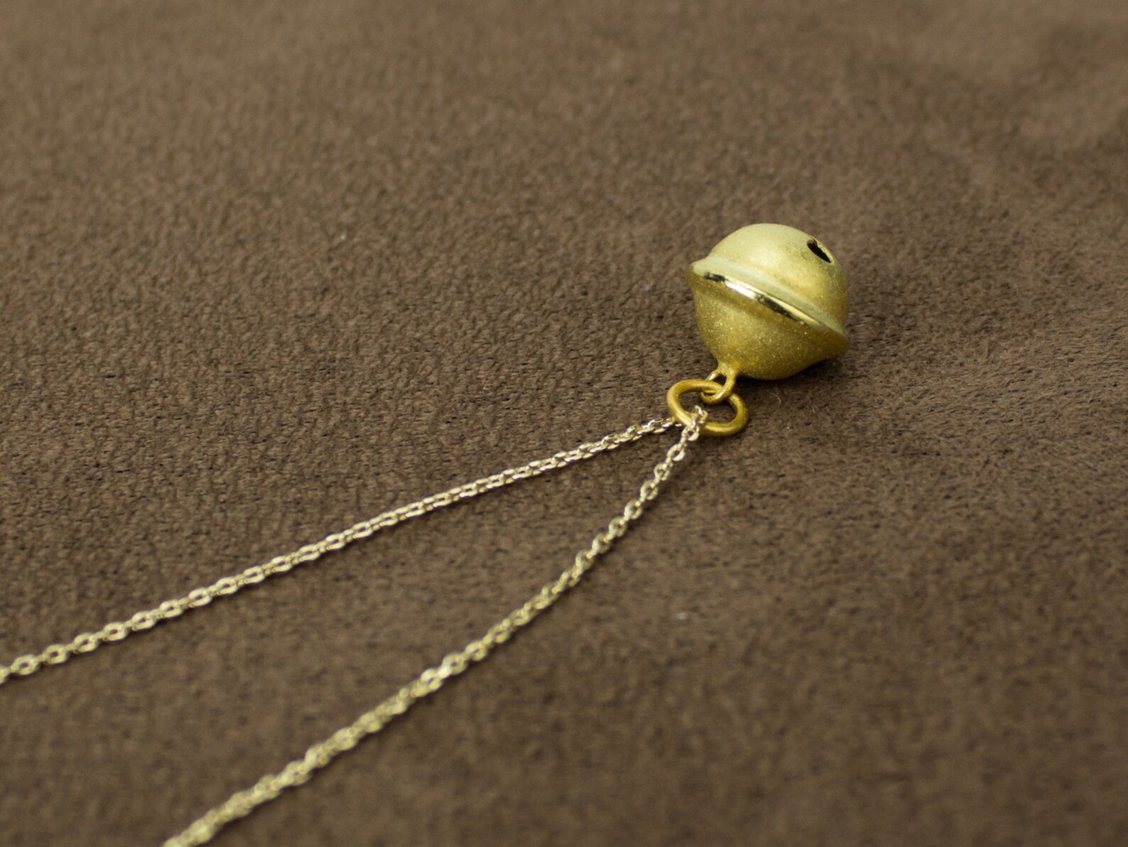 Gold Jingle Bell Necklace 14k Gold Filled Necklace Bell Etsy