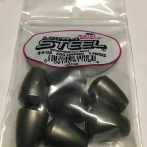 Kugelgewichte Langlebige Ultra Steel Egg Sinker # 3 / 8 7 / Ziplock Bag USEG9