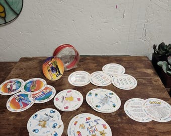 round pokemon cards Vintage Pokmon Round Playing Cards 1999