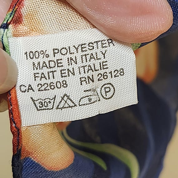 Made in Italy 100% Polyester Rectangular Scarf Na… - image 3