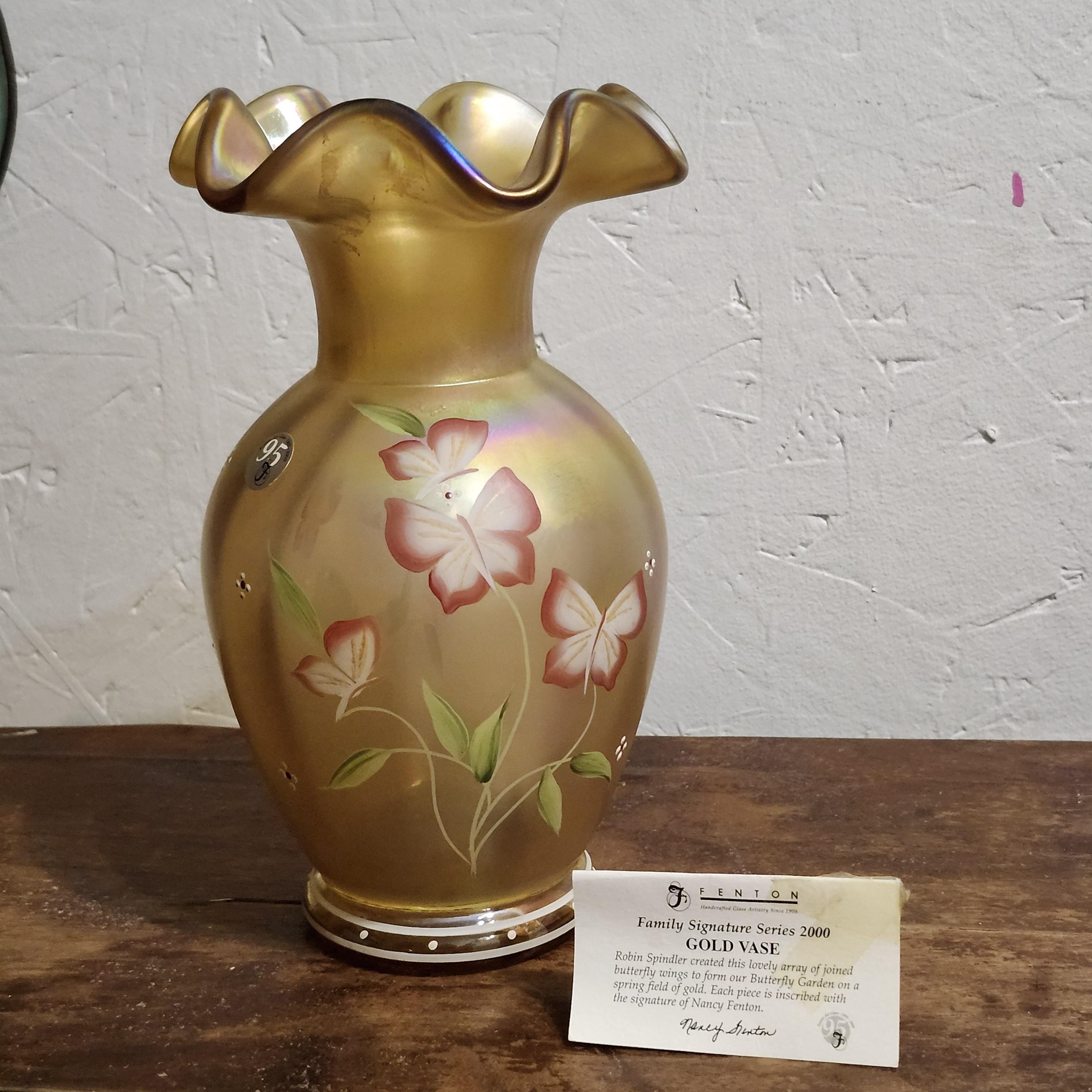 Fenton 95th Anniversary Vase - Etsy