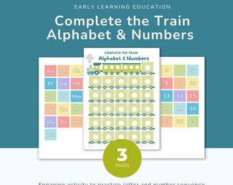 Trem do Alfabeto e dos Números - DOWNLOAD DIGITAL EM PDF - Educação Infantil