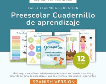 Español - Cuadernillo de aprendizagem - DIGITAL PDF DOWNLOAD - Early Learning Education