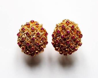Boucles d’oreilles rubis trelli par Bucherer