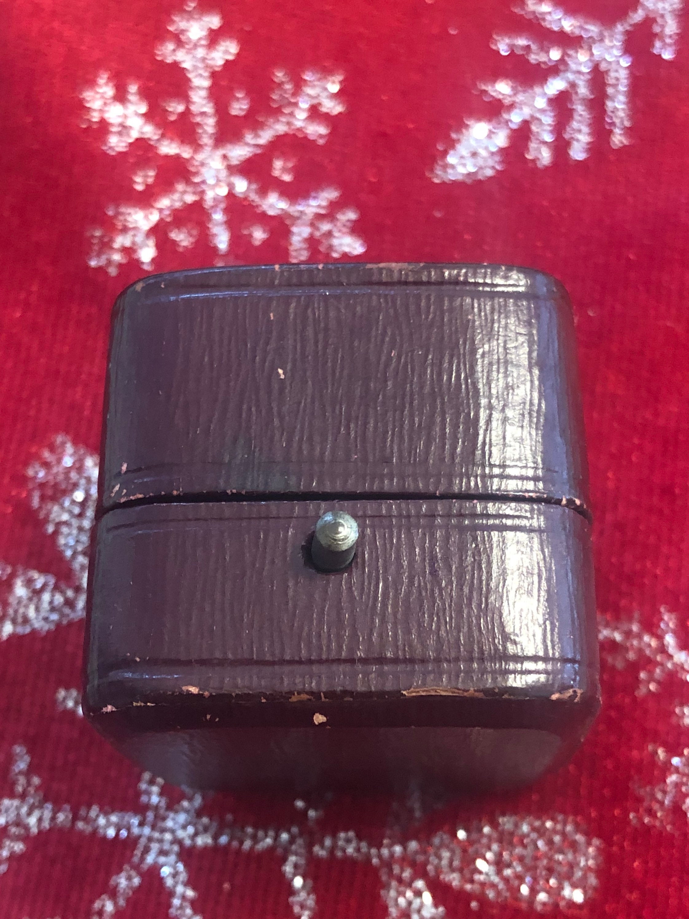 Antique Ring Box with satin and velvet Etsy