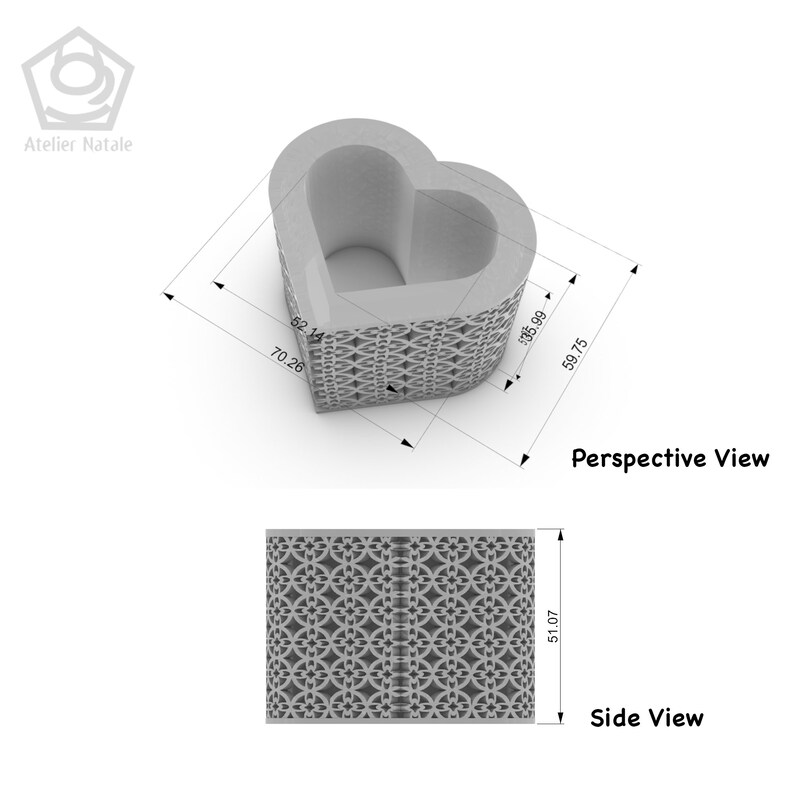 Ornate Heart Box - STL File Instant Download - STL Design File - Etsy