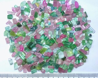 233 Cts Attractive!! Multi Colors Terminated Transparent Small Tourmaline Crystal From Afghanistan