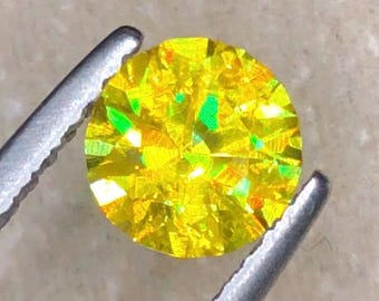 Titanita Esfena, 1 quilate, gema de esfenita de fogo ultra intensa de Madagascar
