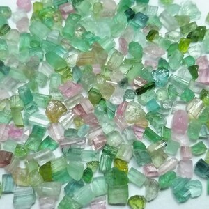 270 Carats Amazing Transparent Party Color Tourmaline Rough Small Crystals @ Afghanistan