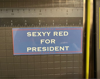 Sexyy Red car bumper sticker / Presidential Election / Funny / Parody /