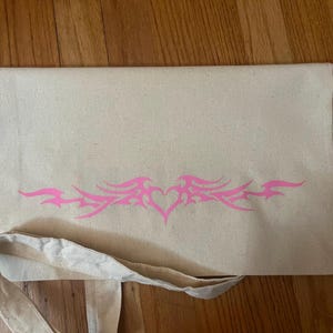 Torba typu tote z nadrukiem Tramp Stamp / Y2K / Serce / Skrzydła / Gotyk