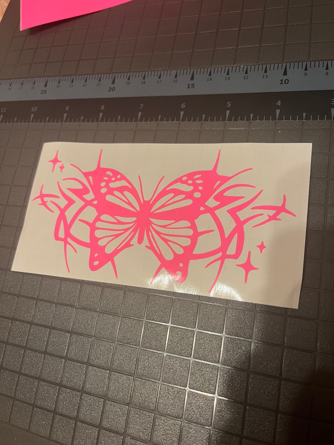 Y2K Tribal Butterfly Tramp Stamp Decal Sticker - Etsy