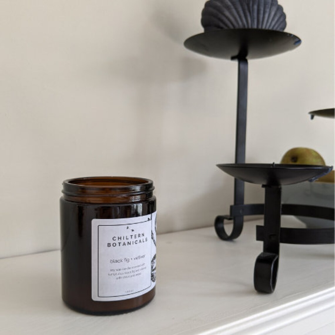 Black Fig and Vetiver Scented Candle Luxury Candle Gift Etsy