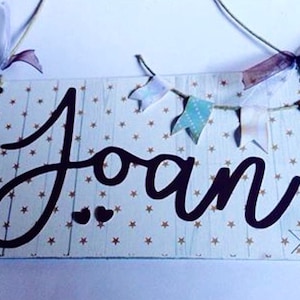 Placas personalizadas com nome