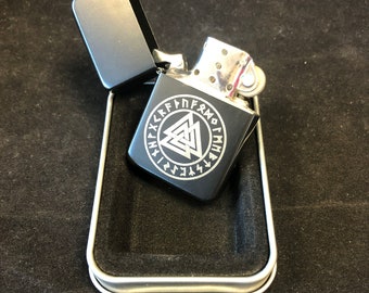 Valknut, Symbol of Odin Laser Engraved Lighter