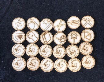 RBCBasics Core 24 Piece Dungeon and Dragons Gaming Token Set