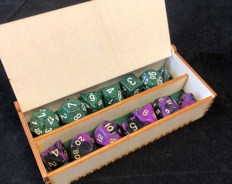 RBCBasics D&D Double Line Dice Box