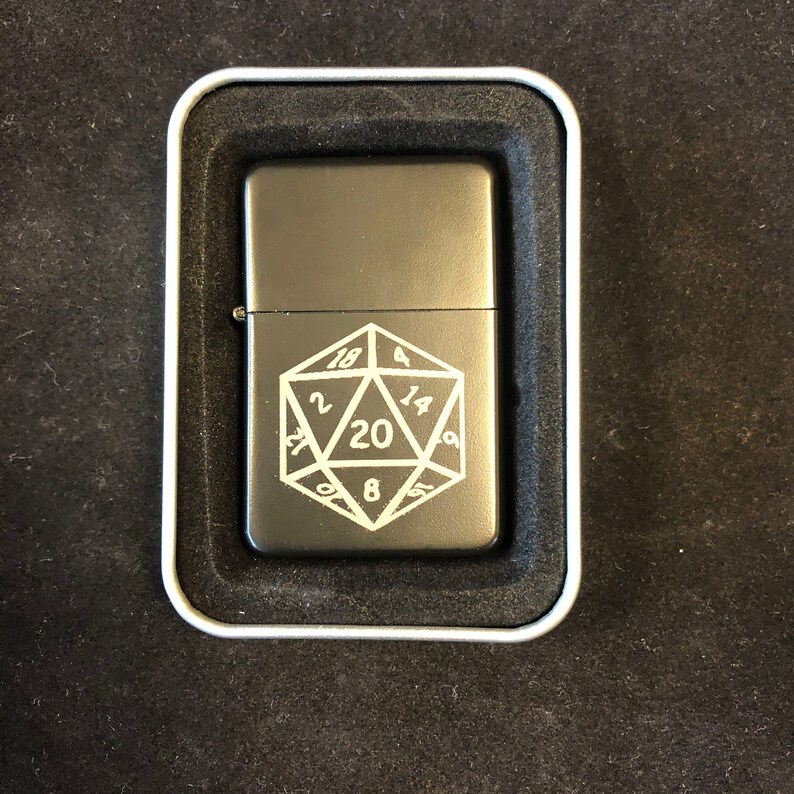 D20, Dungeons and Dragons Laser Engraved Lighter Etsy UK
