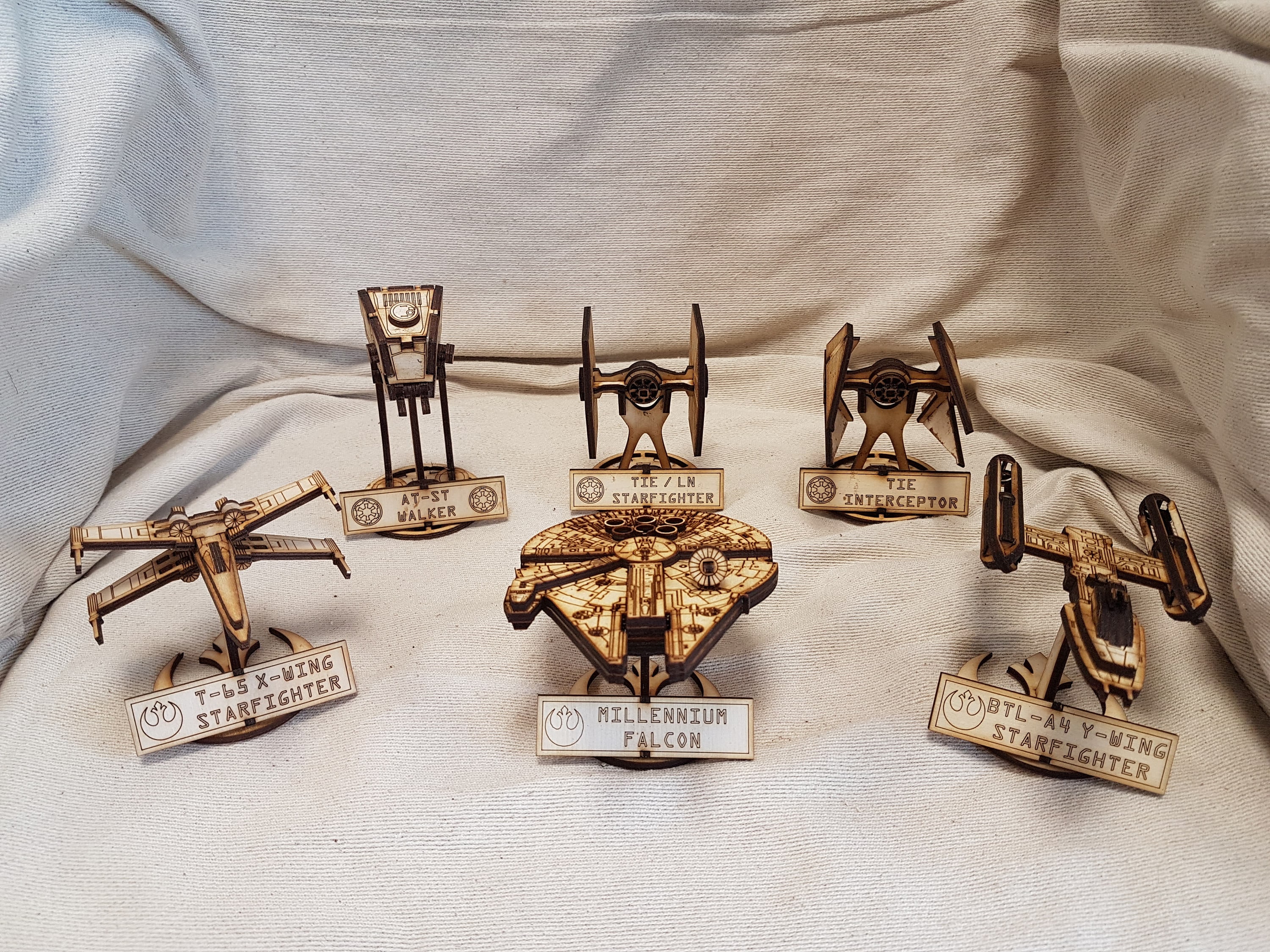 Star Wars Inspired Laser Cut Models Laser Cut Birch Plywood Etsy