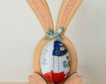 Wooden Bunny Ears Easter Egg Holder | UK Handmade Decoration