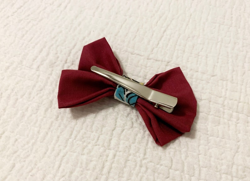 Magenta With Floral Kid\u2019s Clip On Bow Tie