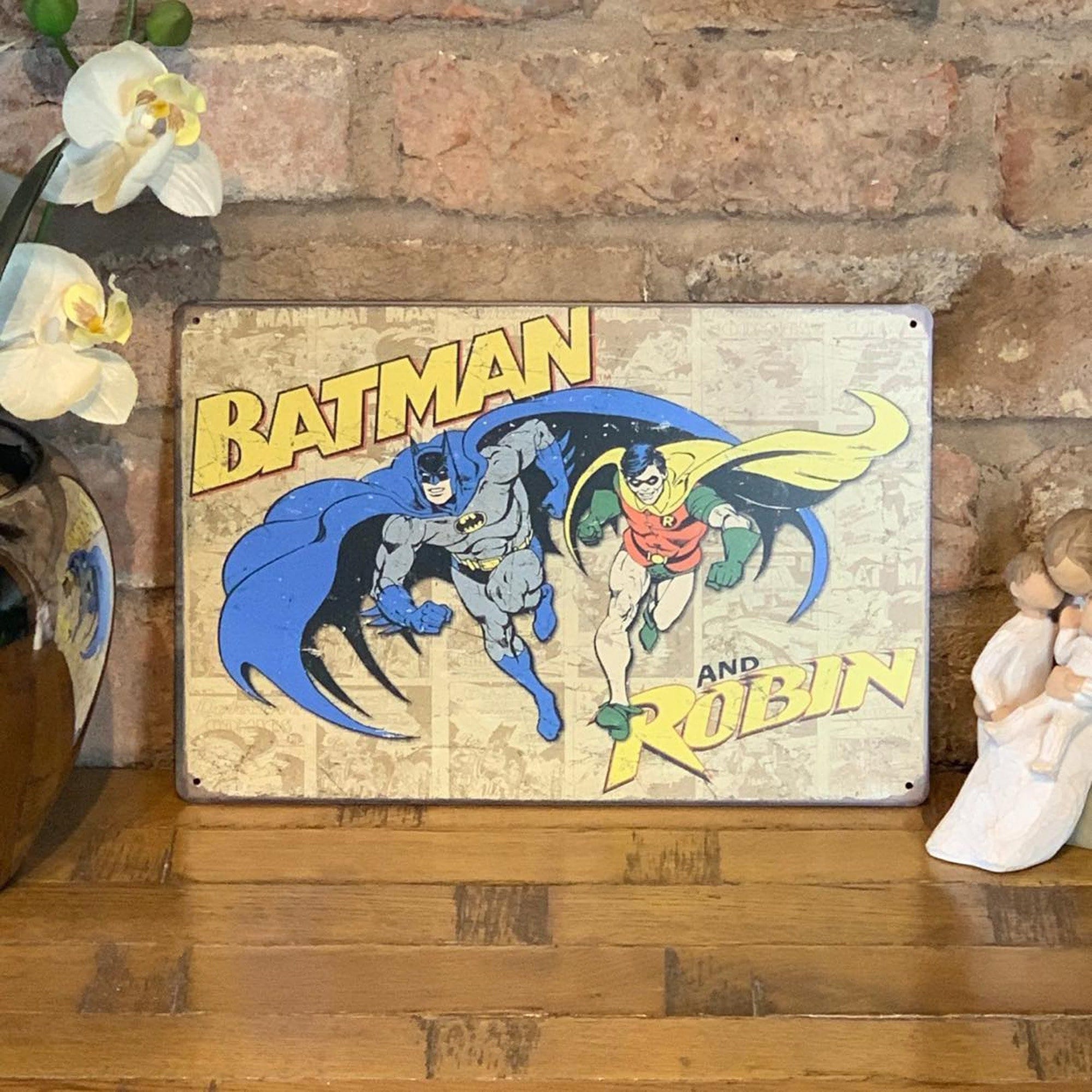 Batman \u0026 Robin Children's Comic Superhero Retro Metal Plaque Sign 30 X 20  Cm - Etsy, image size:2000x2000