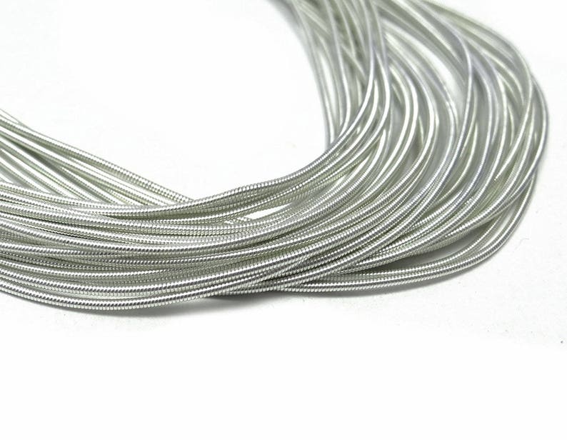 2 Mm Silver Metallic Bullion Thread Rough Bullion Thread | Etsy