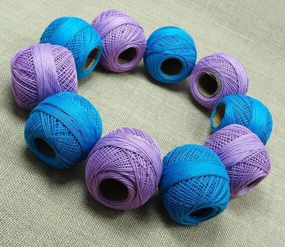 Frivolité de fil de l’artisanat, 10 Pcs Pcs Pcs violet et fil bleu, broderie tricot fil Mercerisé coton fil de fil, MMT823A b0a271 Frivolité de fil de l’artisanat, 10 Pcs Pcs Pcs violet et fil bleu, broderie tricot fil Mercerisé coton fil de fil, MMT823A b0a271