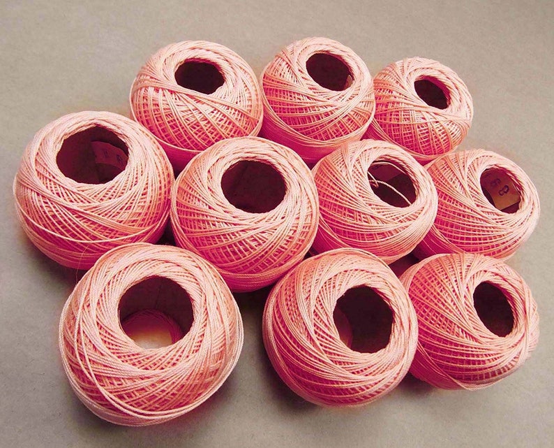 Salmon Anchor Thread AMT7A Lot Of 10 Pcs Cotton Thread Crochet Thread Embroidery Yarn Thread Knitting Thread