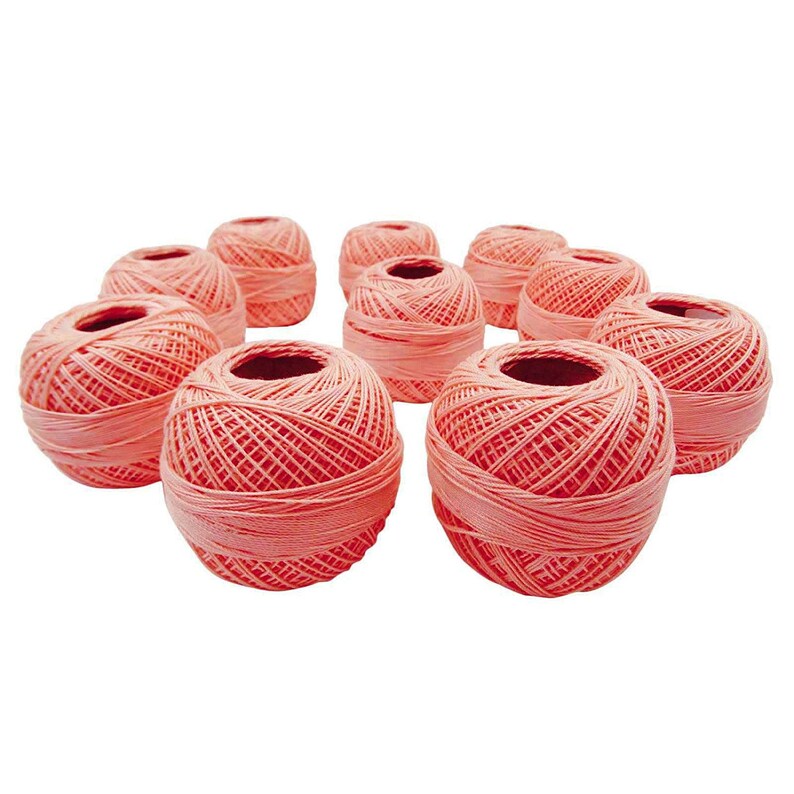 Salmon Anchor Thread AMT7A Lot Of 10 Pcs Cotton Thread Crochet Thread Embroidery Yarn Thread Knitting Thread