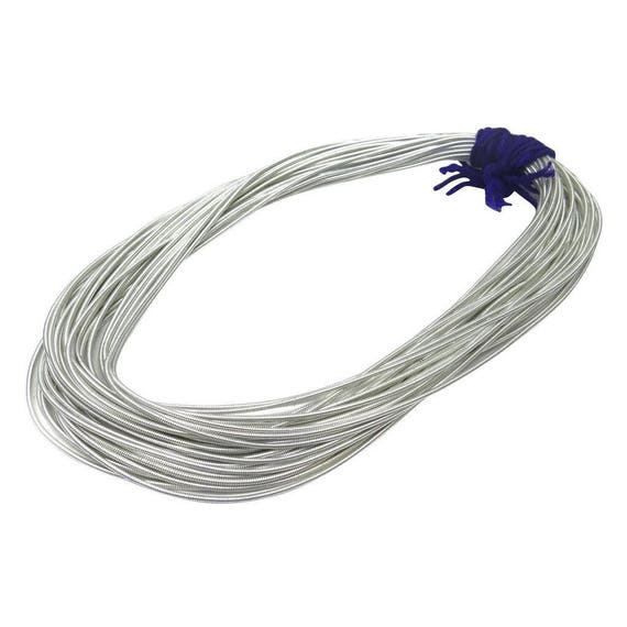 2 Mm Silver Metallic Bullion Thread Rough Bullion Thread | Etsy