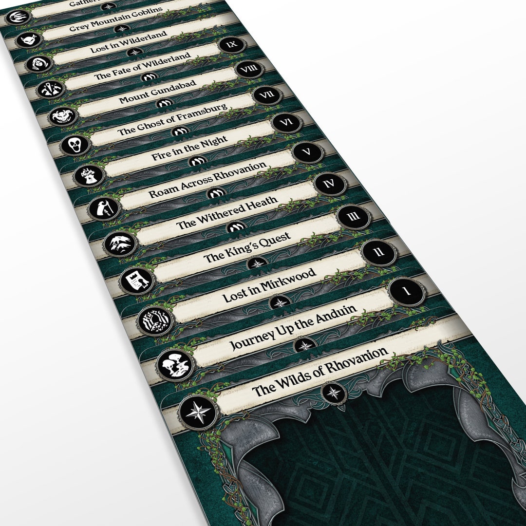 エレド・ミスリン + ロヴァニオンの荒野 - サイクル 8 - ロード オブ ザ リング LCG ディバイダー - Etsy 日本