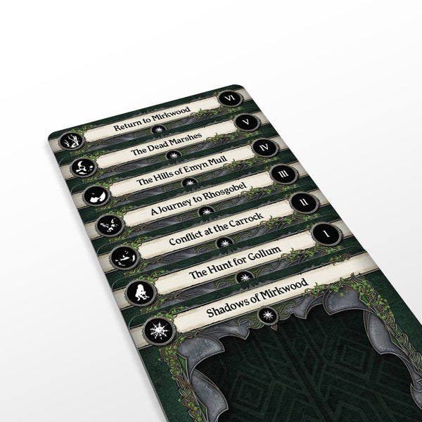 Shadows of Mirkwood Set - Cycle 1 - Lord of the Rings LCG Dividers - 7pcs