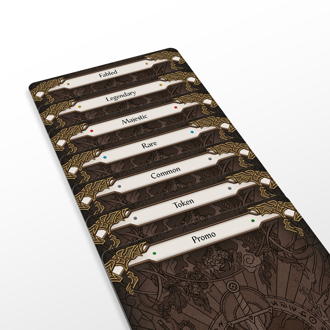 Rarity Set Flesh And Blood Dividers Etsy Rarity Set Flesh And Blood Dividers Etsy