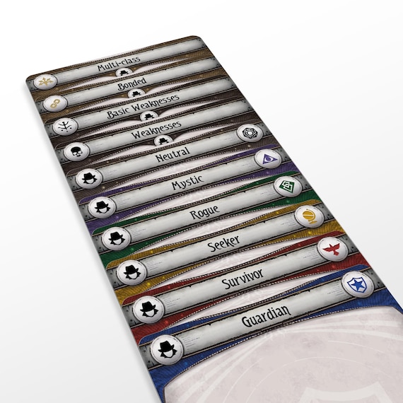 arkham horror bonded cards Arkham Horror LCG Player Cards Binder (6 Classes) with 180 Detachable –  Board Game Turtle