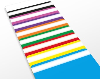 Blank Colourful Dividers - 10pcs