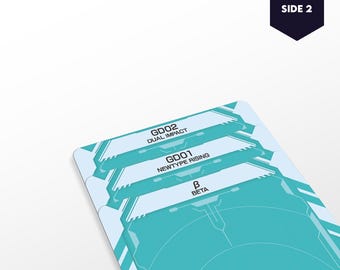 Gundam Card Game Organizer Cards - Set Names - 2 Cards for