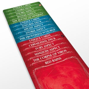 Red Rains Divider Set - Ashes Reborn: Rise of the Phoenixborn - 31Stk