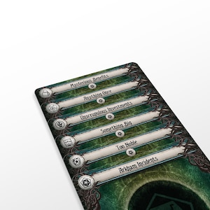 Arkham Incidents - Fan Made Content - Arkham Horror Dividers - 6pcs
